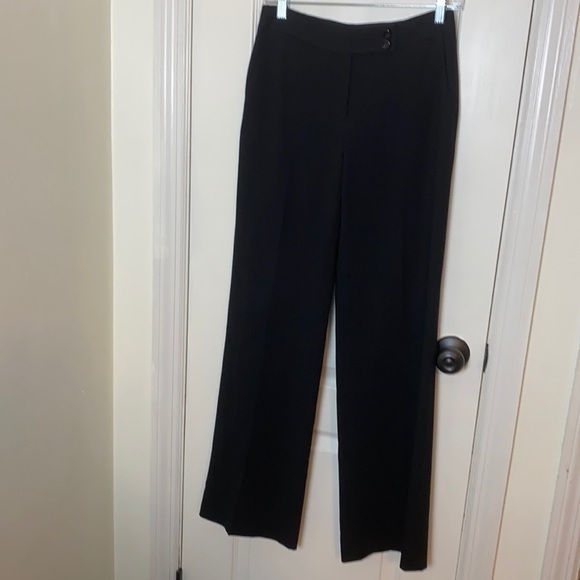 ANN TAYLOR THE AUDREY WOMEN’S BLACK TROUSERS FULLY LINED SLIGHT STRETCH SIZE 0 - Picture 1 of 5